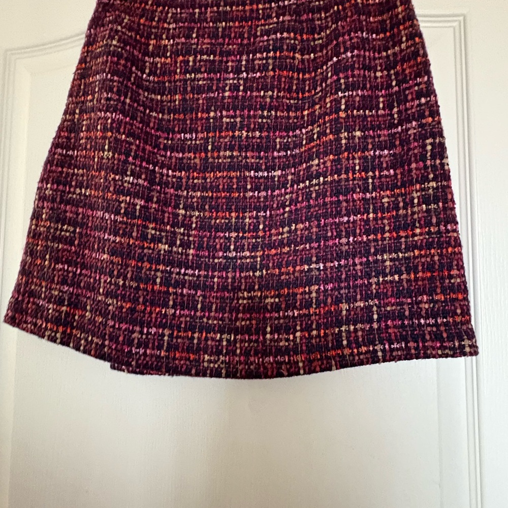 LOFT Multicolor Tweed A-Line Skirt - Picture 2 of 3